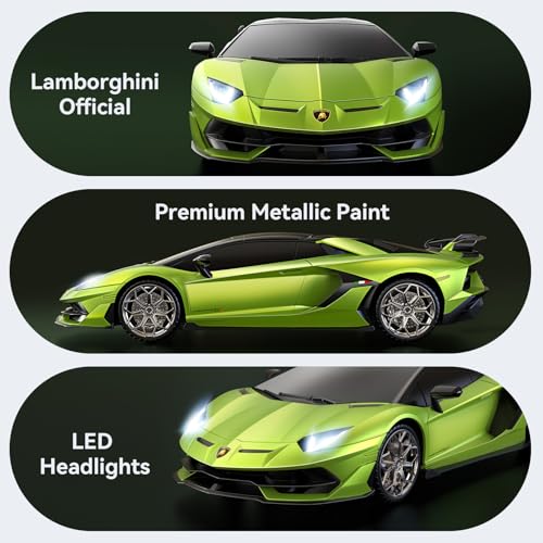 Image of AEROQUEST 1:16 Lamborghini Remote Control Car (Green)