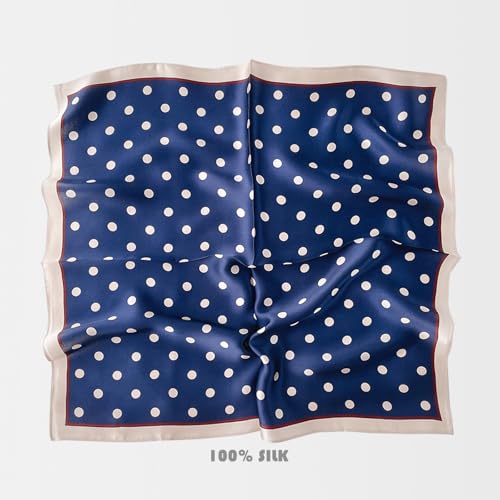 100% Pure Mulberry Silk Scarf women Scraf Small Square 21x21“ Breathable Lightweight Neckerchief Digital Print2