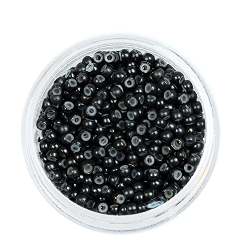 Mios Silicone Nano Rings for keratin Hair Extensions Silicone Lined Nano Beads for Nano Ring Hair Multi Color (#1, 500 Units per lot)