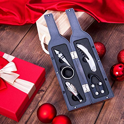 Vina 5 Pcs/set Deluxe Wine Accessory Gift Set Wine Bottle Opener