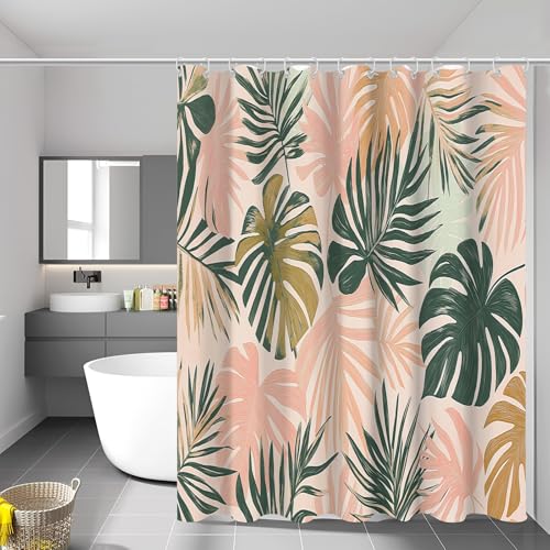 Rideau de douche imperméable lavable grand format pour résoudre les projections d'eau