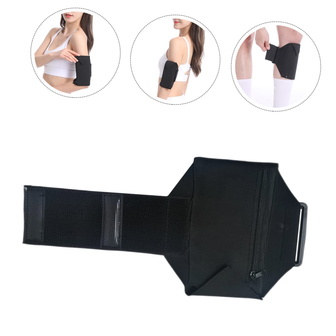 Housoutil Lot De 4 Brassards De Sport pour Téléphone Portable Accessoire De Course Matériau Robuste