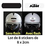 Adhesivo de alta calidad 8 Bandas adhesivas personnalisées reflectantes para señalización sobre Casq... KTM