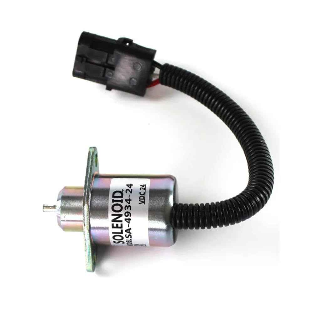 12V Stop Solenoid, Factory Standard Part Numbers 2848A279 2848A271 2848A275 SA-4934-12 1457906, Compatible with Perkins 700 Series Engine Generator Excavator Replacement Parts