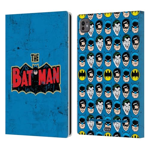 Étui en cuir iPad Pro 11 M4 sous licence officielle Batman logo rétro
