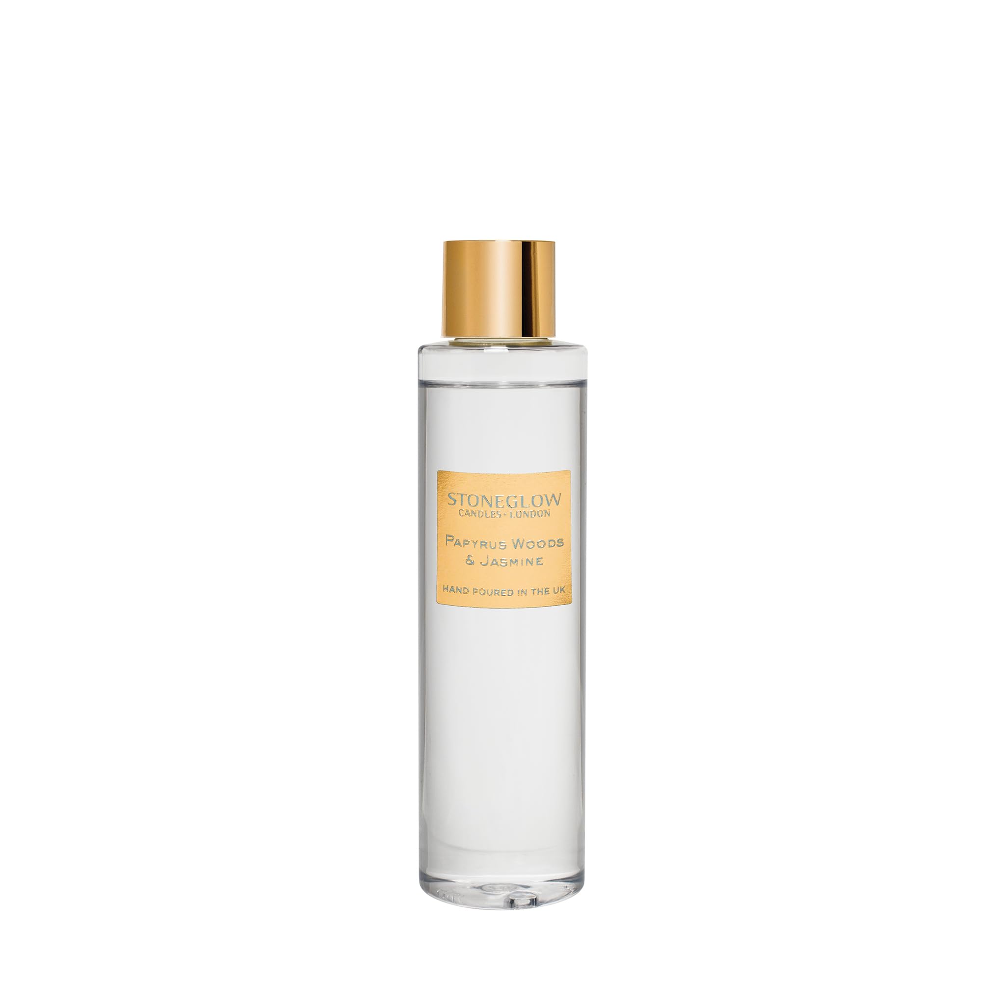 Stoneglow Luna Collection - Papyrus Woods & Jasmine 210ml Scented Reed Diffuser Refill (Glass Bottle)