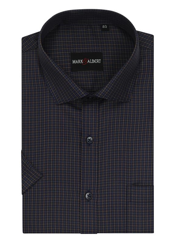 Image of Men's Half Sleeves Regular Shirt Navy