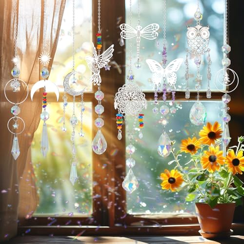 Worgree DIY Suncatcher Kit 460pcs Sun Catchers Making Supplies Art and Crafts for Adults Hanging Prism Sun Catcher with Crystals Ball Indoor Window Home Wedding Garden Festival Decor Gifts