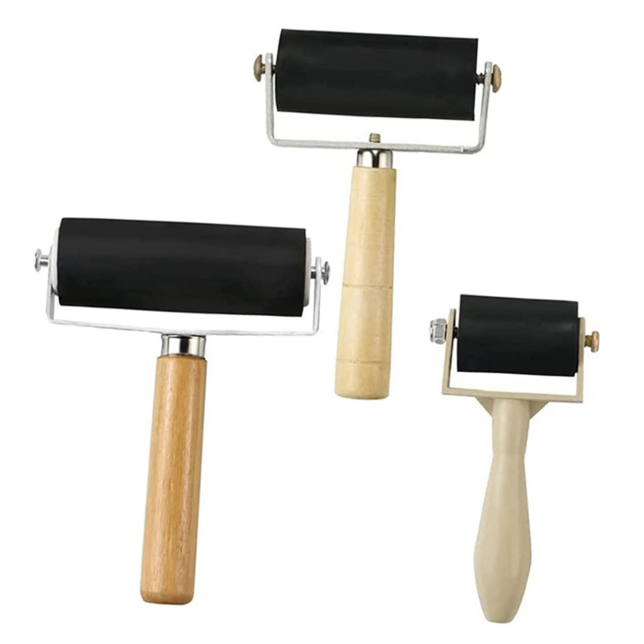 SEWACC Sturdy Craft Roller for Boys and Girls 3pcs Replacement Rollers Small Roller for Art Projects