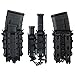 IDOGEAR Mag Pouches 5.56/7.62mm Rifle Magazine Pouches with 9mm Pistol Mag Pouch Set Tactical Airsoft Molle Mag Carrier Holder