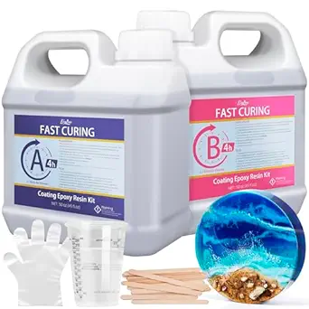 Epoxy Resin - Fast Curing Epoxy Resin Kit for Casting and Coating, Table Tops