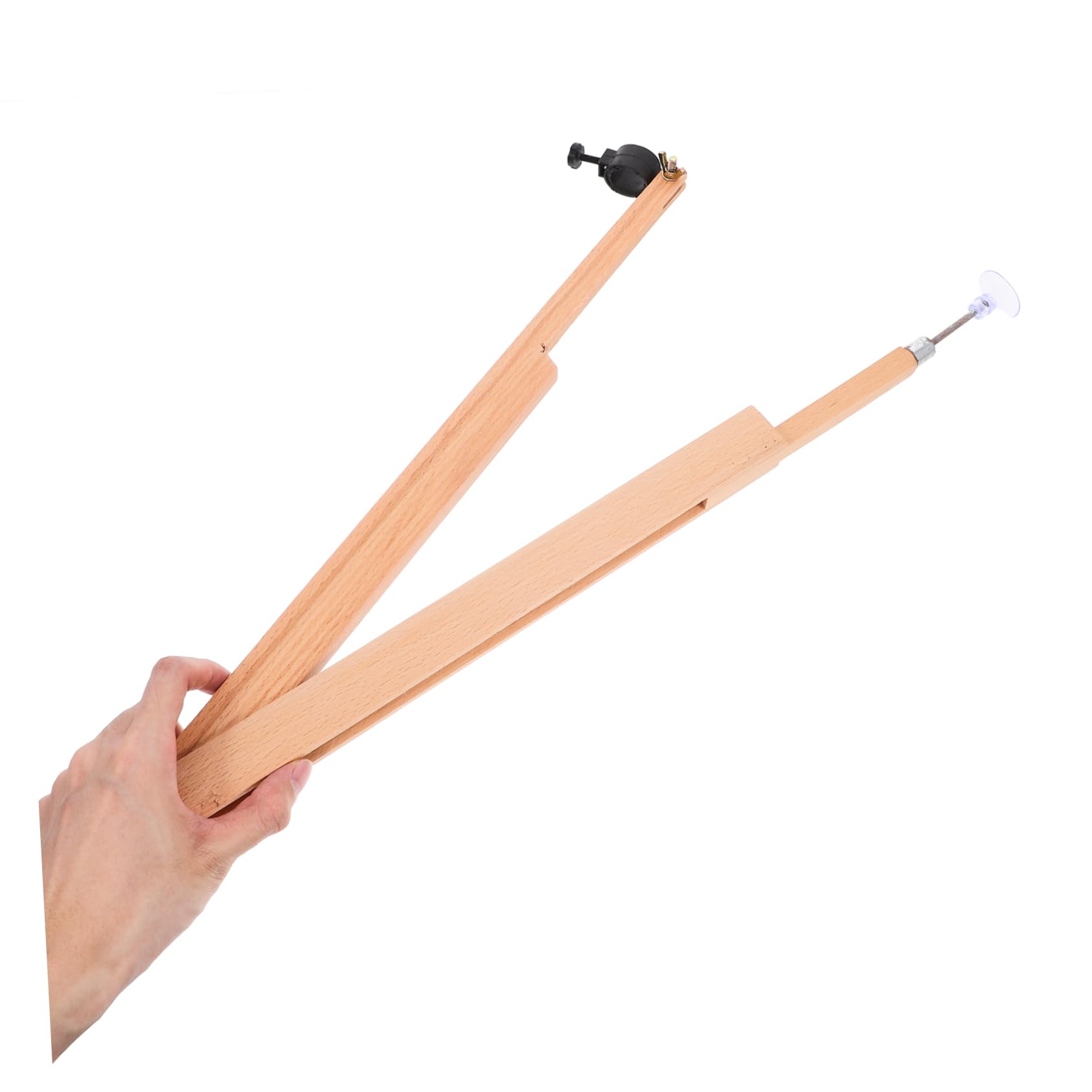 Compás De Madera Grande Para Dibujo y Enseñanza Con Sujetador Seguro Para Lápiz y Tiza Herramienta Resistente De Haya Para Pizarra y Demostraciones Educativas