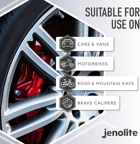 JENOLITE- Bremssattellack Rot. Bremssattelfarbe. Hitzefester Thermolack für Bremsklötze am Auto bis 300°C. Inhalt: 400ml