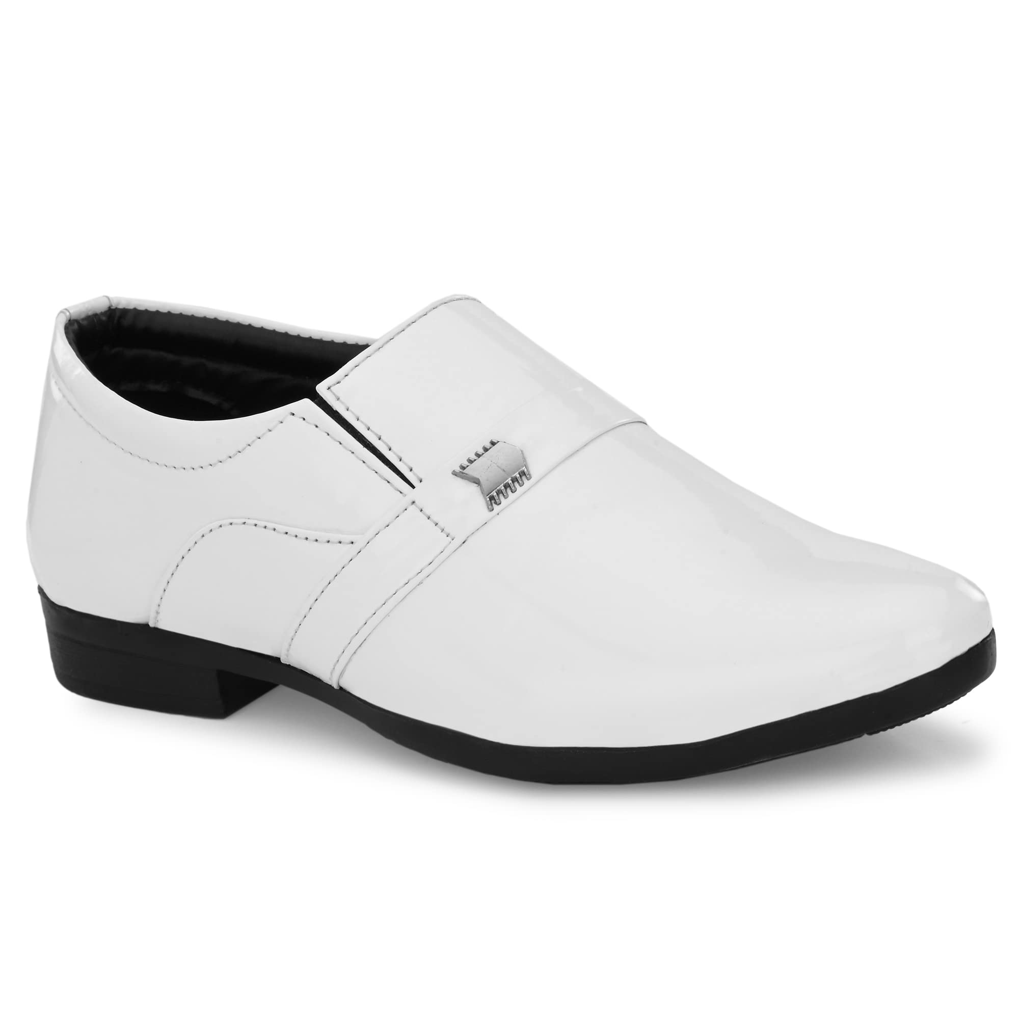 GELLWOJ Kids-Boys Trending Stylish White Formal Patent Leather Moccasin Shoes (White, Numeric_5) (B0BQZYK6LY) Amazon Price History, Amazon Price Tracker