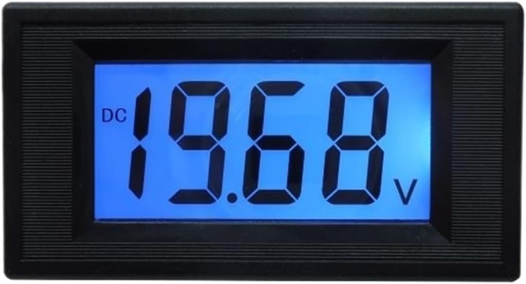 LCD Digital Voltmeter DC 200mV 2V 20V 200V 500V Voltage Meter Volt Panel Tester Volt Gauge Voltmetre Power Supply 8-12V(DC500V,Power DC or AC8-12V)