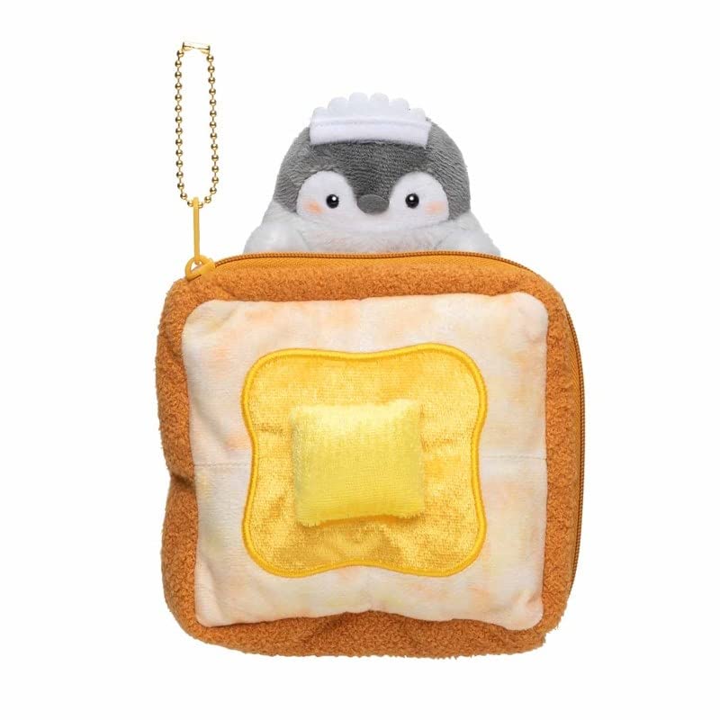 Amazon.co.jp: コウペンちゃん 喫茶よつば ぬいぐるみポーチ トースト