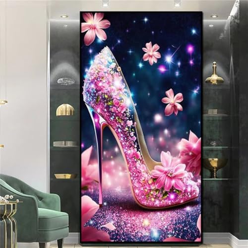 Broderie Diamant pour Adultes Kit Complet DIY Motif Chaussures 80x160