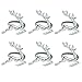 Produktbild Amosfun 6 STÜCKE Elch Deer Serviettenringe Tischdekoration Ornament für Weihnachten Hochzeitsfeiern Alltag