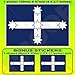 Produktbild Australien EUREKA STOCKADE Flagge ustralisch 100mm Auto & Motorrad Aufkleber, Vinyl Sticker x1+2 BONUS