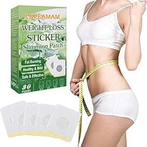 Cerotti dimagranti, Slimming Patch, Weight Loss Stickers,Tighten Slimming Patches,Aumenta il metabolismo, Bruciatore di grasso per Beer Belly Fat Burning Patch (30 pezzi)