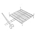 Produktbild Sauvic 02686-Doppelter Grillrost aus 304 Edelstahl, 50 x 50 cm.