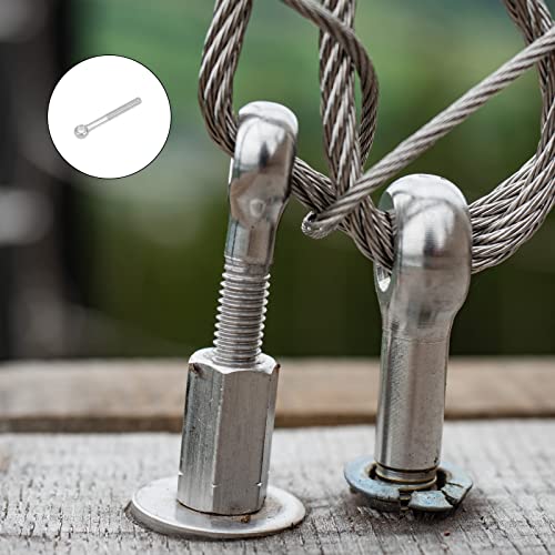 Image of METALLIXITY Shoulder Swing Lifting Bolt (M14x110mm) 1Pcs, 304 Stainless Steel Eye Bolts - for Home Renovation, Pipeline Gate Valves Fasteners, Silver