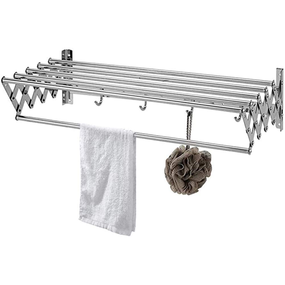 Buy SN Airer Accordion Drying Rack Wall Stainless Steel Clothes ...