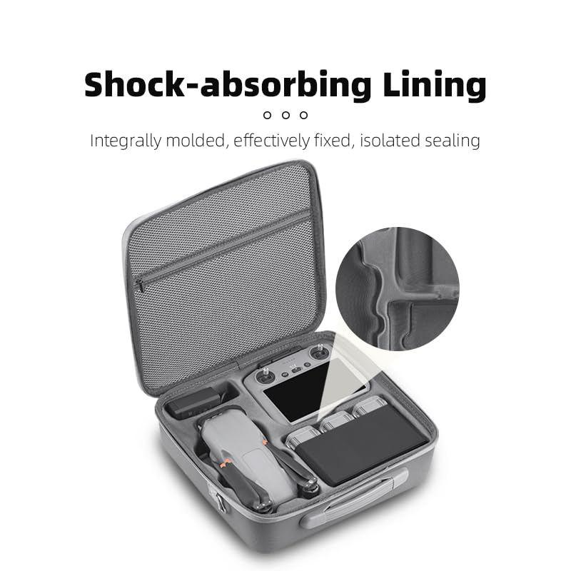 Custodia rigida per Dji Air3 Drone Borsa di Stoccaggio Borsa a Tracolla da Viaggio Organizer per Air3 Drone,Telecomando Rc-N2/RC 2,Batteria,Hub di Ricarica e altri Accessori