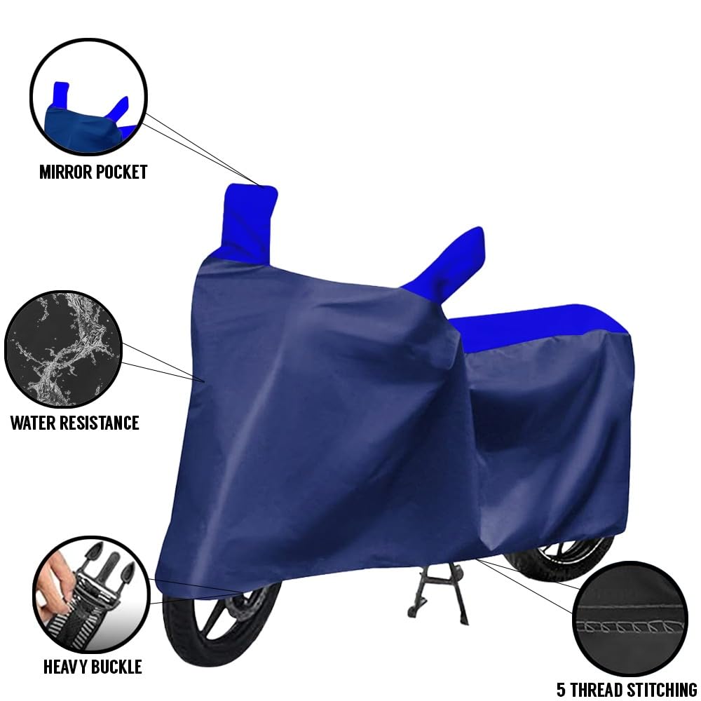 MADAFIYA Waterproof Two Wheeler Cover for Honda Activa 6G, Activa 125, Scooter - All Season Protection Bike Cover for Rain & Sun (Blue)