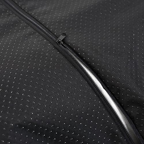KING DOG Hundebett ECOSHINE Laufstall Antislip Schwarz mit weißem Rand Zwei kleine Kissen gratis dazu (75x65 cm)