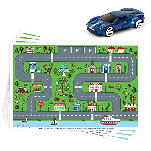 Disposable Stick-on Placemats 40 Pack for Baby & Kids, Restaurant Table Topper Mat