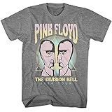Pink Floyd T Shirt The Division Bell '94 Tour Mens Short Sleeve T Shirts Vintage Style Graphic Tees Graphite Heather