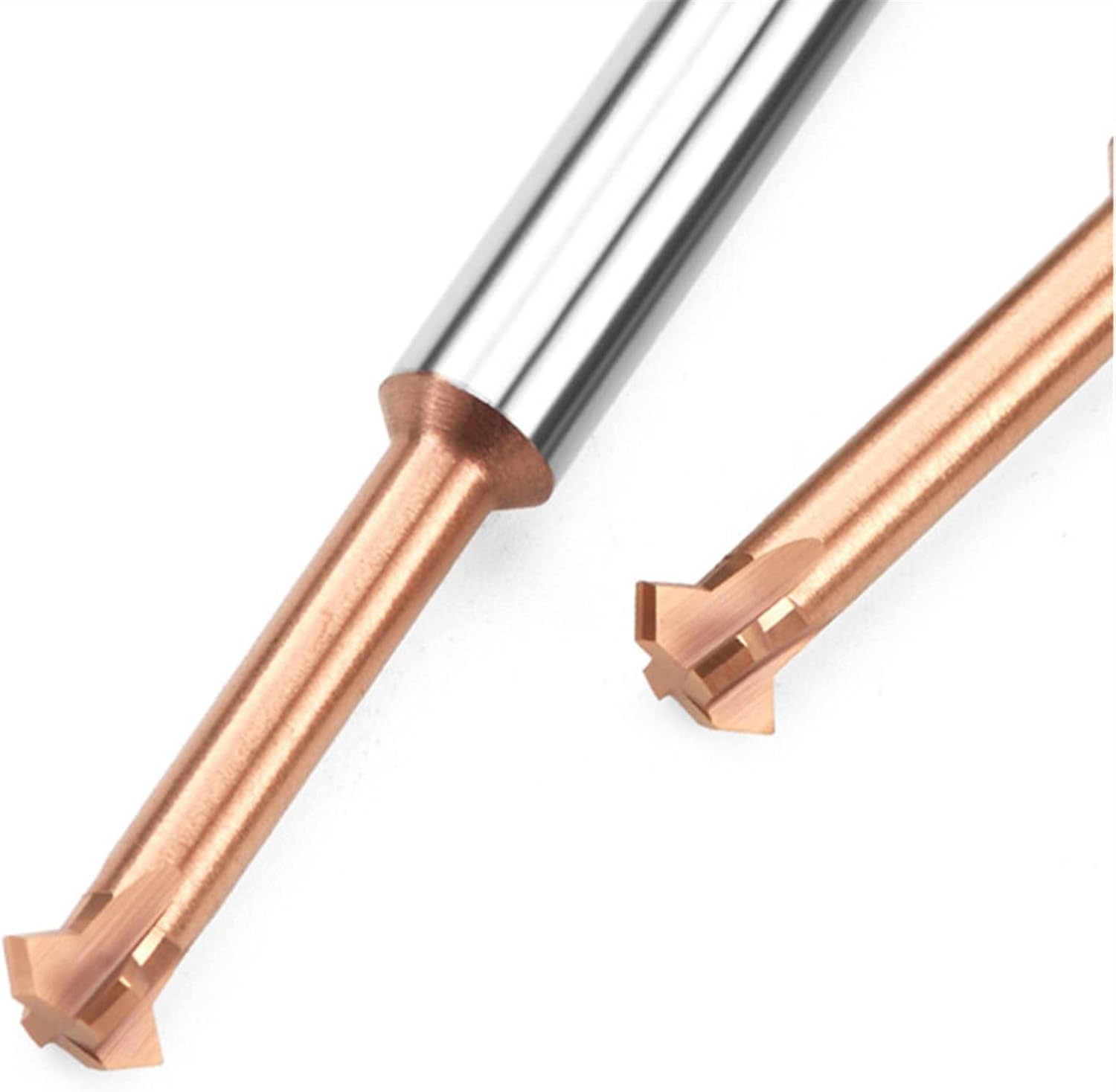Tungsten Carbide End Mill CNC Cutter T Slot Inner Outer Front Back Chamfer Tool Twin 90 Degree Metal Steel Chamfering Router Bit
