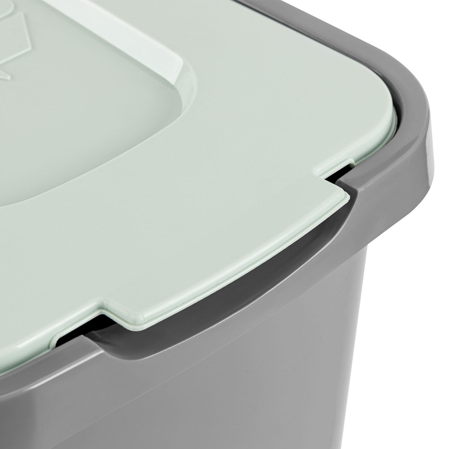 PAFEN Großer Mülleimer SET für Recycling - 4er Abfallbehälter Hohe Recyclingbehälter - 2x 30l und 2x 50l - Abfalltonne Mistkübel Mülltonne | Grau