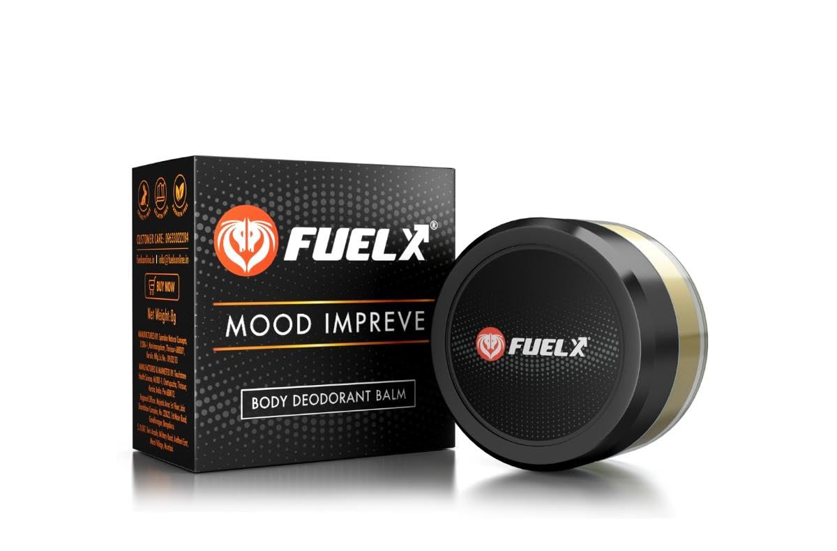 FuelX Mood Impreve – Natural Body Deodorant Balm for Men | Long-Lasting Freshness, Paraben-Free, Mood-Uplifting Formula – 8g Travel Pack-image-31
