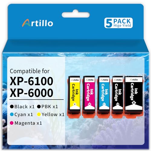Image of Remanufactured Ink Cartridges Replacement for Epson 302 302XL Ink Cartridges T302 T302XL for Expression Premium XP-6100 XP6100 XP6000 XP-6000 Printer (5 Pack)