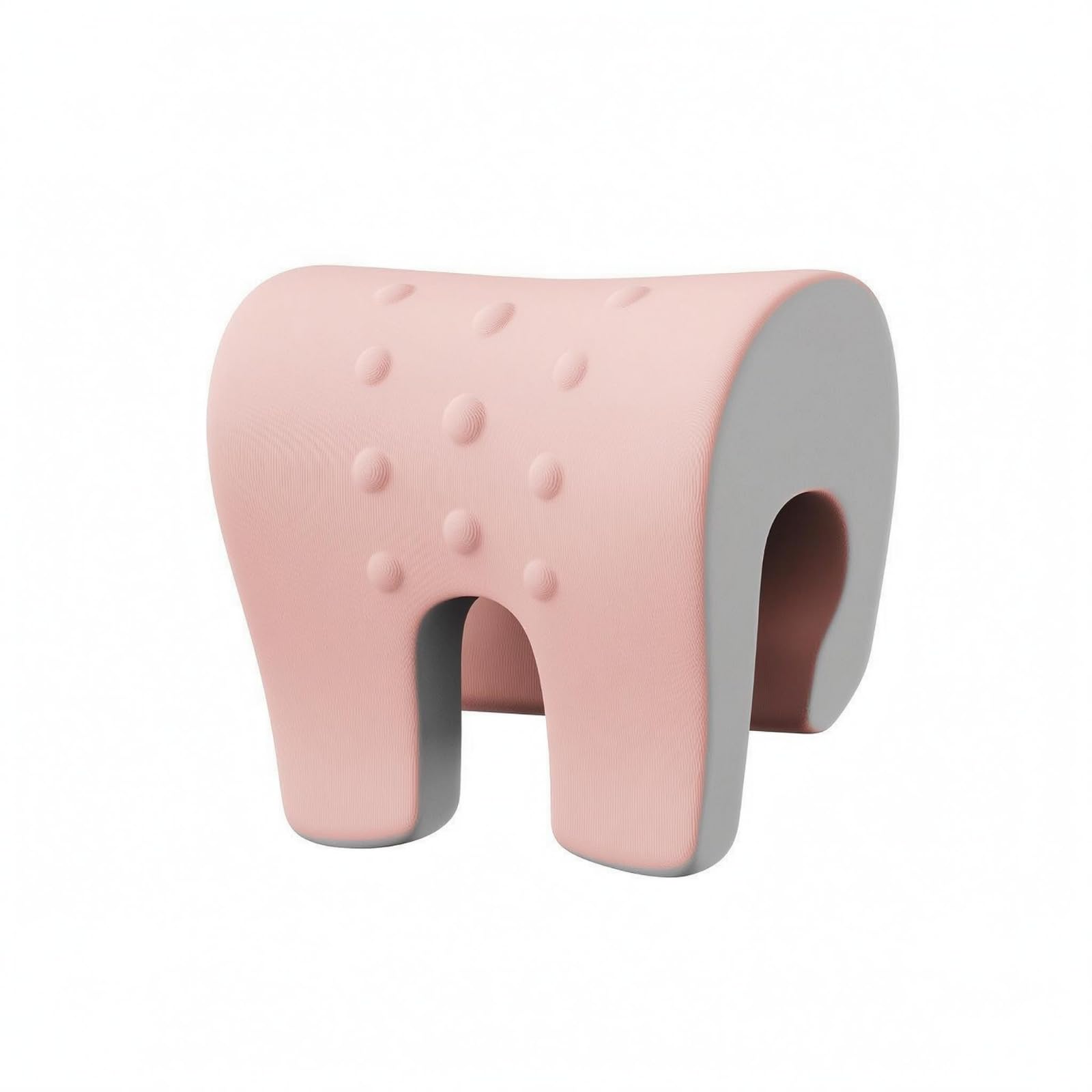 merishopp MERISHOPP®Sleek Cover Desk Napping Pillow Dotted Texture Desk Rest Pillow Hollow Opening Ergonomic, Pink Gray|Travel|Travel Accessories-picture-13
