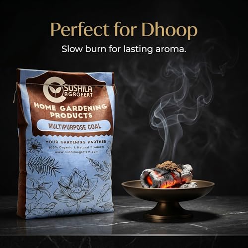 Image of Multipurpose Charcoal for Barbecue Grill, Pooja Havan, Dhoop, Gardening 3KG