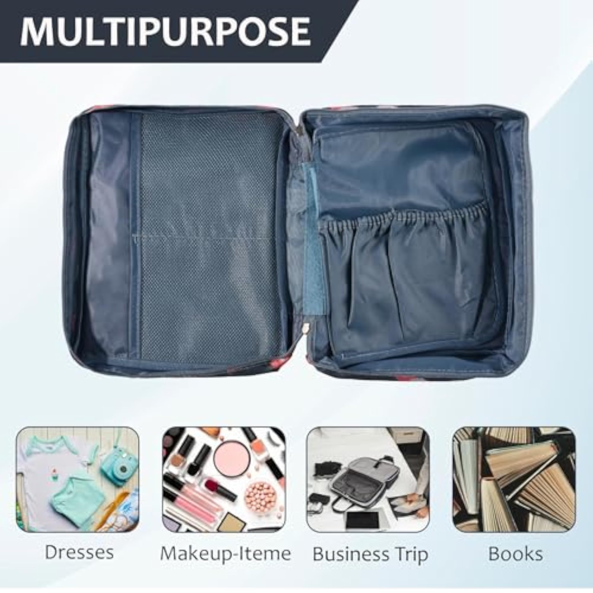 Pack of 5 Multi-Compartment Travel Toiletry Pouches for Men
