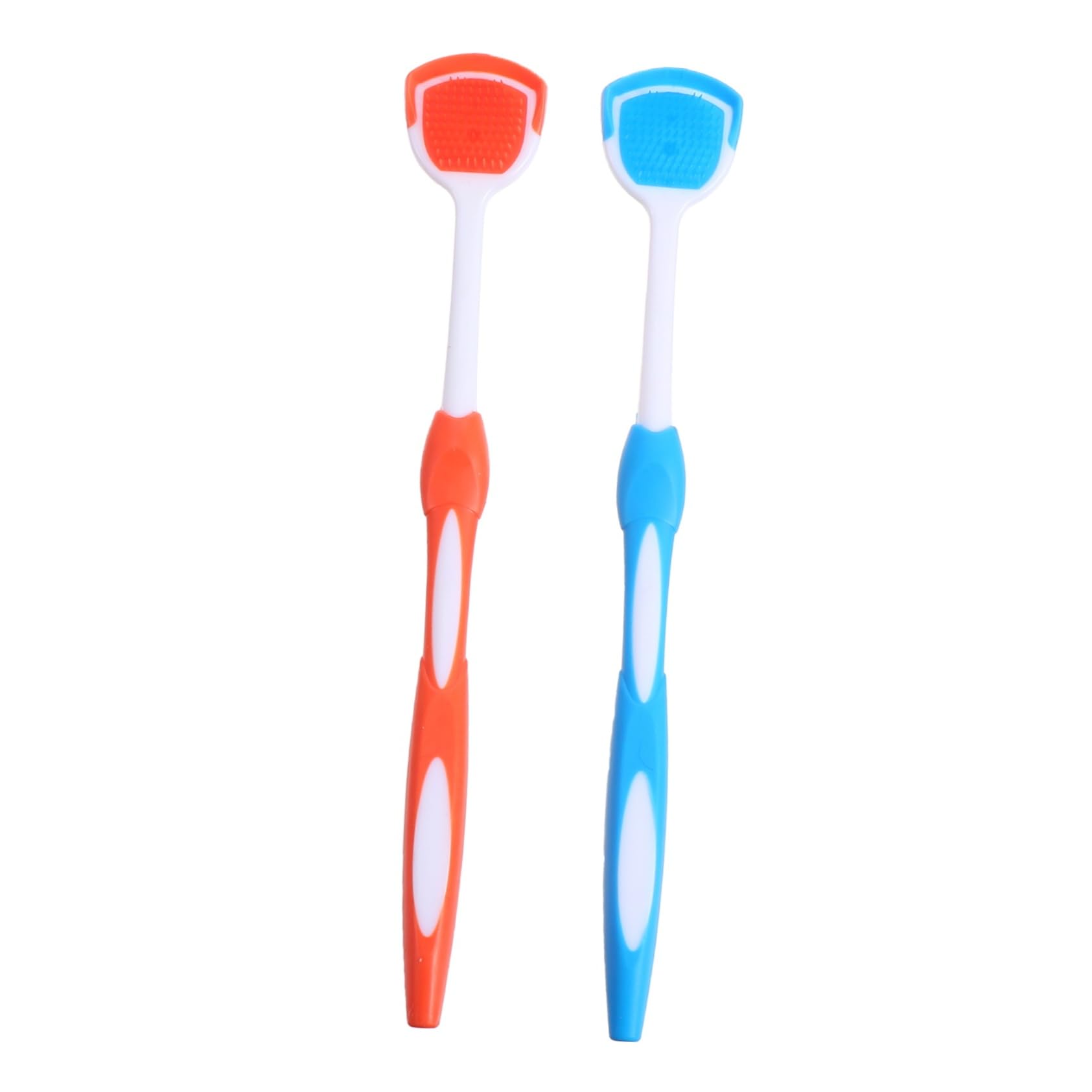 FRCOLOR 3 Set Raschietto Per Lingua Riusabile Con Micro Setole Per Orale Facile Usare E Antiscivolo Per Rimuovere Residui E Odori Dalla Lingua 2 Pezzi*3