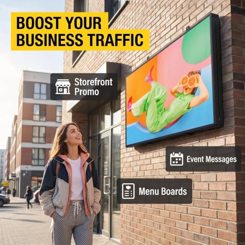 Image of P5 Programmable LED Sign 65 inchx33.5 inch Board High Brightness Scrolling Message Display with WiFi & USB Control for Business Promotion