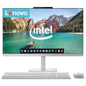 Lenovo All in One Desktop, Intel Ultra-Fast Quad-Core CPU| 24” Full H...