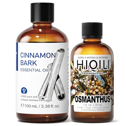 HIQILI 100ML Aceite esencial de canela y 30ML aceite aromático Osmanthus