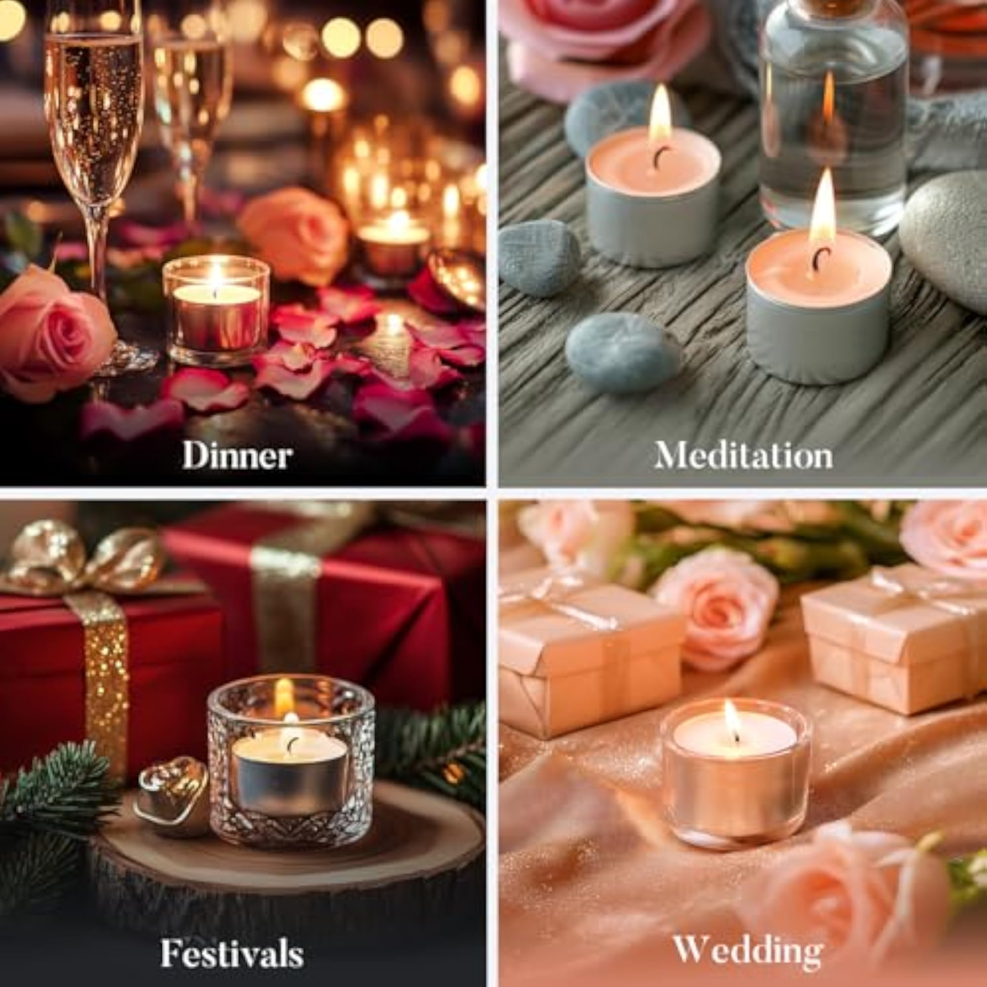 Tea Candles 100 Pack - Unscented