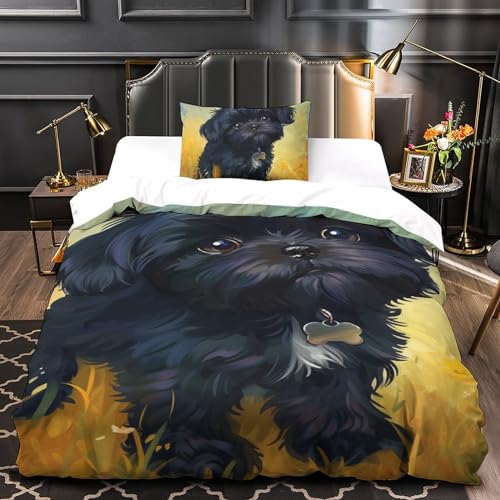 Parure de lit Yorkshire 3D microfibre douce pour créer un cocon réconfortant dans sa chambre - 4