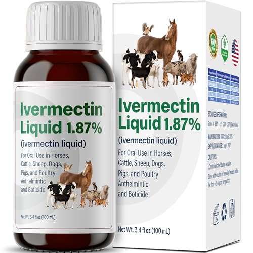 Bingbrofam Dewormer for Horse Poultry & More Ivermectin for All Wormers Tapeworms Roundworms & Hookworms
