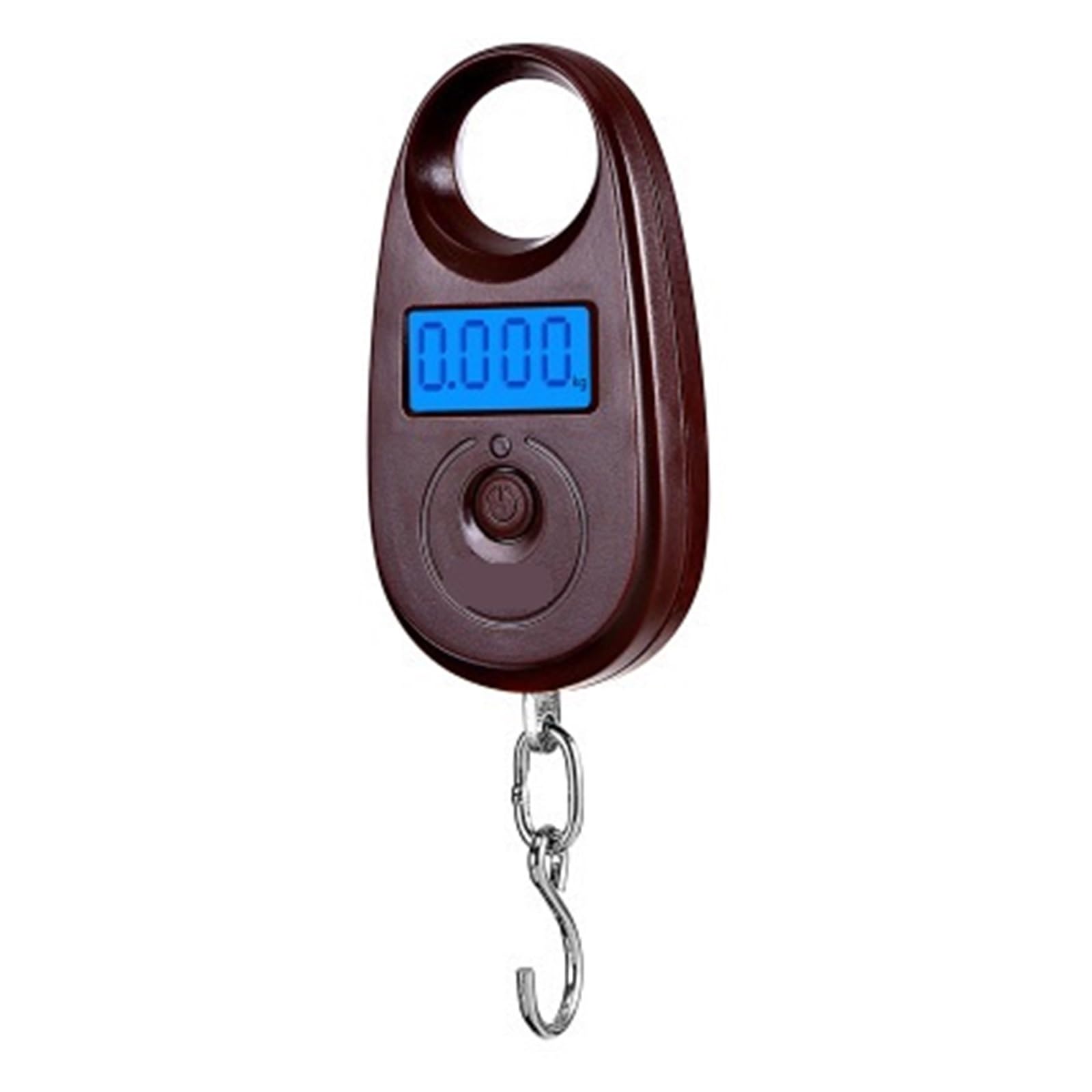 JVDDI Digital Hanging Scale Portable Electronic Scale 25kg Mini Pocket Gram Hanging Luggage Parcel Express Heavy Duty Crane Hook(Brown)