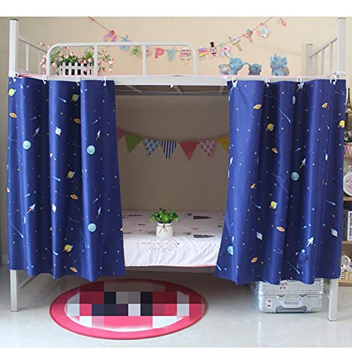 JIAHG Students Dormitory Bunk Bed Curtains Single Bed Tent Curtain Shading Dustproof Blackout Cloth Bed Canopy Mosquito Protection Net Bedroom Window Cabin Decor Mid-Sleeper Spread Blackout Curtains