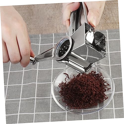 Rallador de manivela de acero inoxidable para cocina miniatura 3