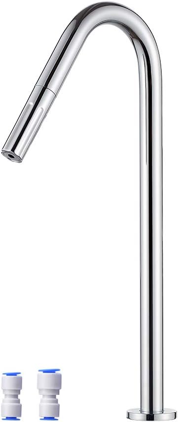 IbergrifM22302 Drinking Tap, Brass Kitchen Sink Purifier Faucet, Fits All Water Filter Reverse Osmosis Systems, Silver